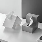 L-Shaped Tissue Box Holder for Corner Placement