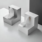 L-Shaped Tissue Box Holder for Corner Placement