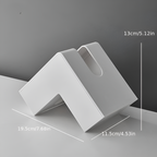 L-Shaped Tissue Box Holder for Corner Placement