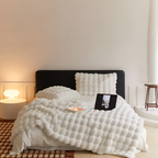 Luxury Faux Fur Throw Blanket for Bed and Sofa