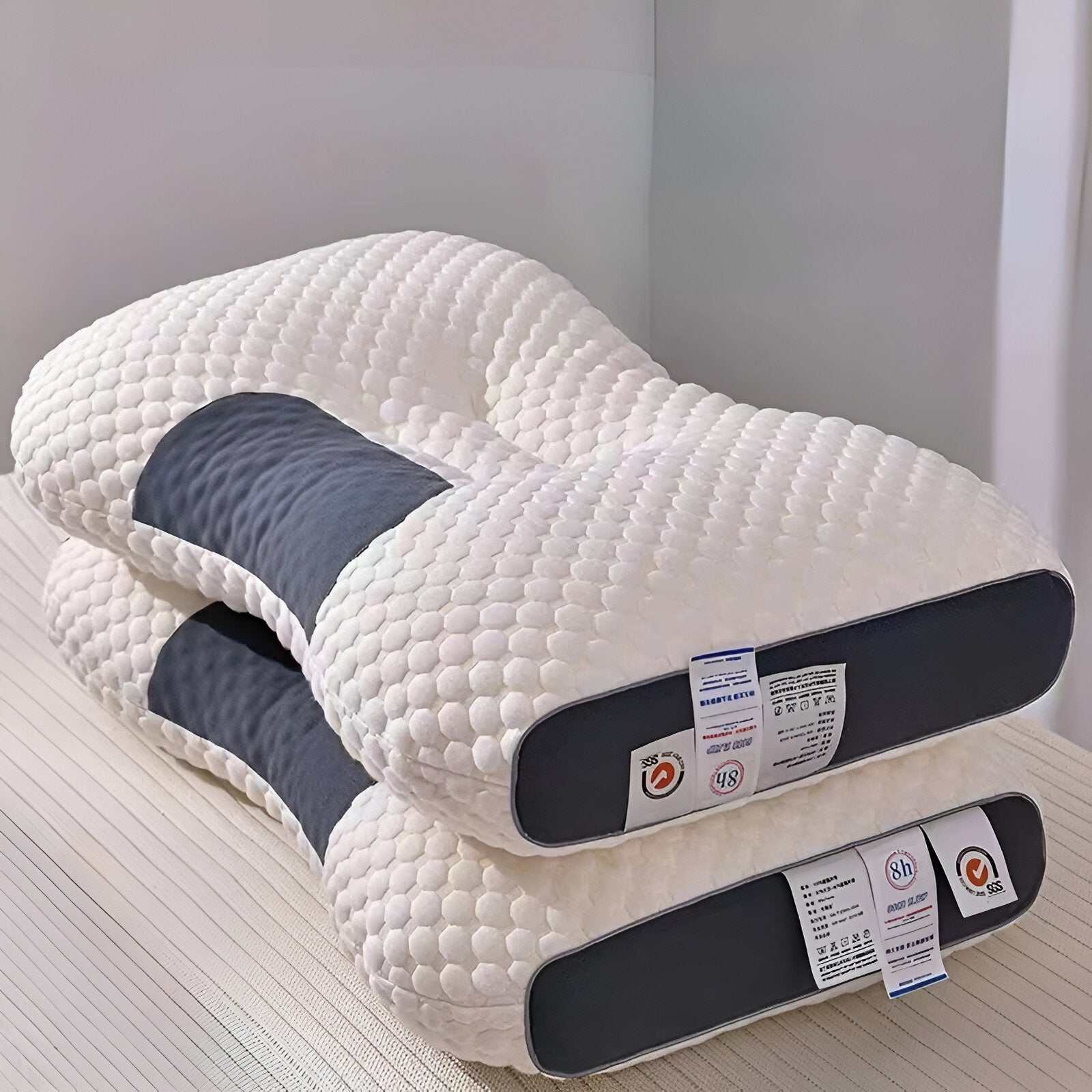 Ergonomic Memory Foam Neck Support Pillow for Pain Relief