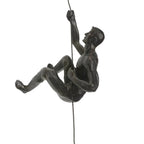 Climbing Man Metal Wall Art Set of 3 with Rope Design
