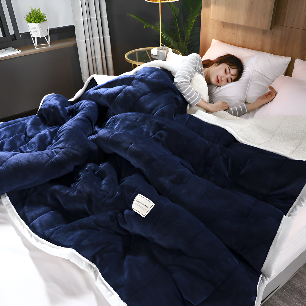 Luxury Sherpa Fleece Blanket for Bed and Sofa